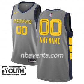 Camiseta Niños Memphis Grizzlies Personalizadas 2018-19 Nike City Edition Gris Swingman